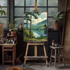 Paint By Numbers Kit For Adults - Forest Landscape Paint By Number On Canvas