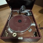 Antique Victor Phonograph Gramophone Hand Crank Portable Record Player Works Jp