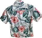 Mens  m  Hawaiian Tropical Shirt Short Sleeve  Button Down Floral Shirt 1 Pocket