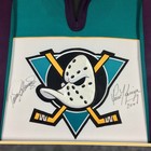 Mighty Ducks Teemu Selanne Autographed Paul Kariya Signed Jersey Framed Jsa