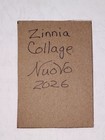 Aceo Original  Collage Art Mixed Media Ooak By Nuovo Zinnia
