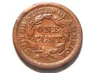 1853 Vf Braided Hair Liberty Head Large Cent   Nice Lower Priced Coin To Collect