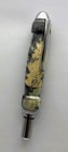 Uth Lathe Turned Thread Snips Mini Scissors Blue grey Dyed Burl