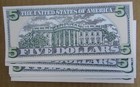Lot Of 10 Lincoln  5 Fake Casino Dollars Wholesale Lot Novelty  5 Dollar