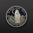 2014 Canada  20 Woolly Mammoth 1 Oz  9999 Silver Proof Coin Rcm Box Coa