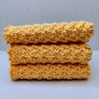 Handmade crochet Spa Washcloths set Of 3 100  Cotton eco-friendly reusable