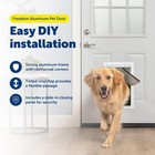Petsafe Freedom Aluminum Pet Door - Easy Installation Heavy Duty Dog  Cat Doo   
