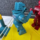 Rock em Sock em Robots Game Classic Boxing Ring Blue Bomber Red Rocker Toy Set