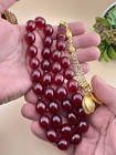     vtg Cherry Faturan Rosary 33 Beads Islamic Prayer Tisbah                                   