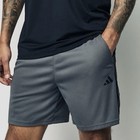 Nwt Adidas Essentials Shorts Pique 3-stripes Mens L Grey black Training Workout