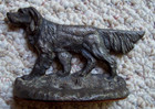 Single Vintage Irish Setter Dog Bookend Door Stop Figurine