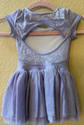 Mirella Lavender Purple Tutu Ballet Dance Dress Open Back Leotard 4-6 Girls