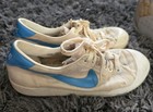 Nike Womens Canvas Shoes 80s White Blue Swoosh Thrash 800911 Collectible 7 5 Vtg
