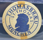 1950 s Salvator Paulaner Thomasbrau Munchen Beer Coaster - Very Rare 