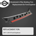 Windshield Trim Molding A-pillar Set  Compatible With 2011-2019 Ford Explorer fr