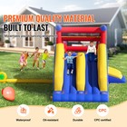 Inflatable Bounce House Bouncy Jumping Castle With Blower Slide For Kids