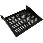 2 Pack - 2 Space Vented Cantilever Relay Rack Mount Server Shelf 19  2u 15  Deep