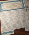 China 1937 Chinese Liberty Bond   50 Dollars Coupons Loan Share Stock