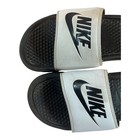 Nike Benassi Jdi Slide Sandals Men s Size 9 Black White Comfort Footbed