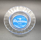 Vintage  Lot Of 2 Aladdin Hotel And Casino  Las Vegas Ashtrays  Glass