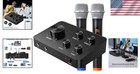 Wireless Karaoke Mixer System With Dual Mics - Ideal For Parties   Weddings