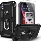 For Iphone Xr xs Max Case Phone Cover Shockproof Kickstand tempered Glass Screen