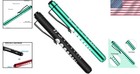 Compact Led Pen Lights For Medical Professionals - 2-pack In Black   Green