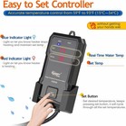 300w Aquarium Heater With Controller  Adjustable   Submersible Fish Tank Heater 