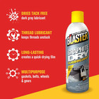 5 5 Oz  Industrial Graphite Dry Lubricant Spray Pack Of 2 Effective Lubrication