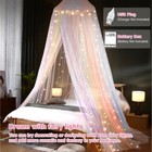 Bed Canopy For Girls Princess With Luminous Stars canopy Bed Curtains  