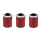 3 Pack Oil Filter Compatible With Cfmoto Cforce Zforce Uforce 400 500 600 Red