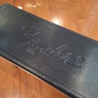 Vintage Fender Stratocaster Telecaster Molded Plastic Guitar Black Case Usa