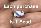  1  1700 s Huron Indian  blanket  Bead Or Blue Delft Trade Bead Early Trade Bead