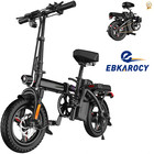 Folding Ebike 14  500w 48v 15a Electric Bike Bicycle City E-bike Christmas Gifts