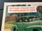 Green 1946 Chevrolet Fleetmaster - Vintage Original Color Print Ad   Wall Art