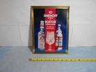 Vintage 1979 Smirnoff Vodka   Vostok Mixer Tin Metal Adv  Sign 9x12 In- X 130