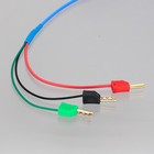 Triax 2-lug Trb To 4mm Hermaphrodite Banana Connector Cable 2 9ft    for Keithley