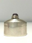 Vintage Taxco Mexico Sterling Silver Pill snuff Box With Round Amythest