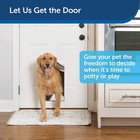 Petsafe Freedom Aluminum Pet Door For Dogs And Cats  Medium  White  Tinted Vinyl