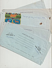 Australia 4 Diff Aerogramme Postal Stationary To Usa Full Letters Written Inside