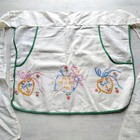 10 Vintage Half   Full Apron Lot Mod Florals Embroidered