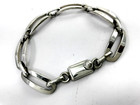 Handmade Taxco Mexican 925 Sterling Silver Chain Bracelet  7 3  18 5 Cm  23 G