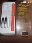 Vintage Sheaffer Calligraphy No Nonsense Pen Set W  3 Nibs Orange