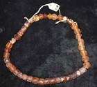 Very Old Bohemian Glass Czech Vaseline Root Beer Trade Beads Rare Color  1800s