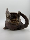 Linnell   Barnhart Dragon Mug Tankard Signed Dated 1992 Fantasy Studio Pottery