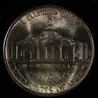 Jefferson Silver War Nickel  1943 D  Brilliant Uncirculated  Lot   9041-9-122