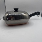 Revere Ware Usa Small Square Copper Bottom Pot Fry Pan Skillet Bacon Clean