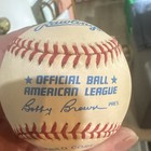 Rawlings Official American League Baseball President Signed Not Auth