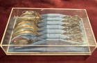 Vintage Kultakeskus Oy  830 Silver Coffee Spoons Set Of 6 W  Case Made In 1972 