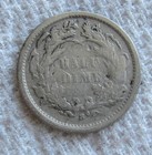 1868-s Seated Liberty Silver Half Dime Rare Key Date Type Coin  Cleaned